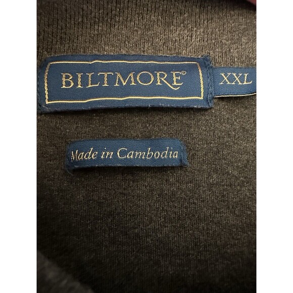 Biltmore Polo Shirt Men's XXL Gray Interlock Short Sleeve Collared 100% Cotton - Picture 3 of 9